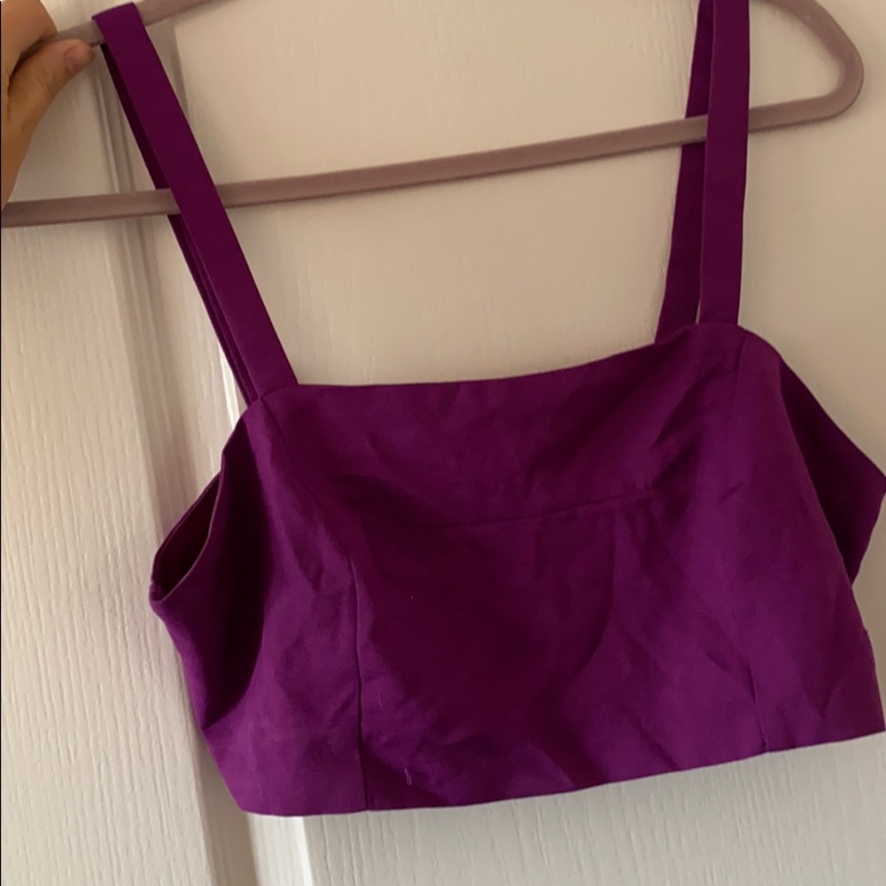 Purple crop top